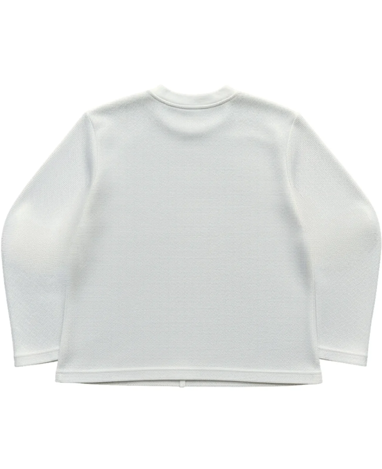 Off-White Waffle Knit Oversized Full Sleeve Tshirt - Image 2