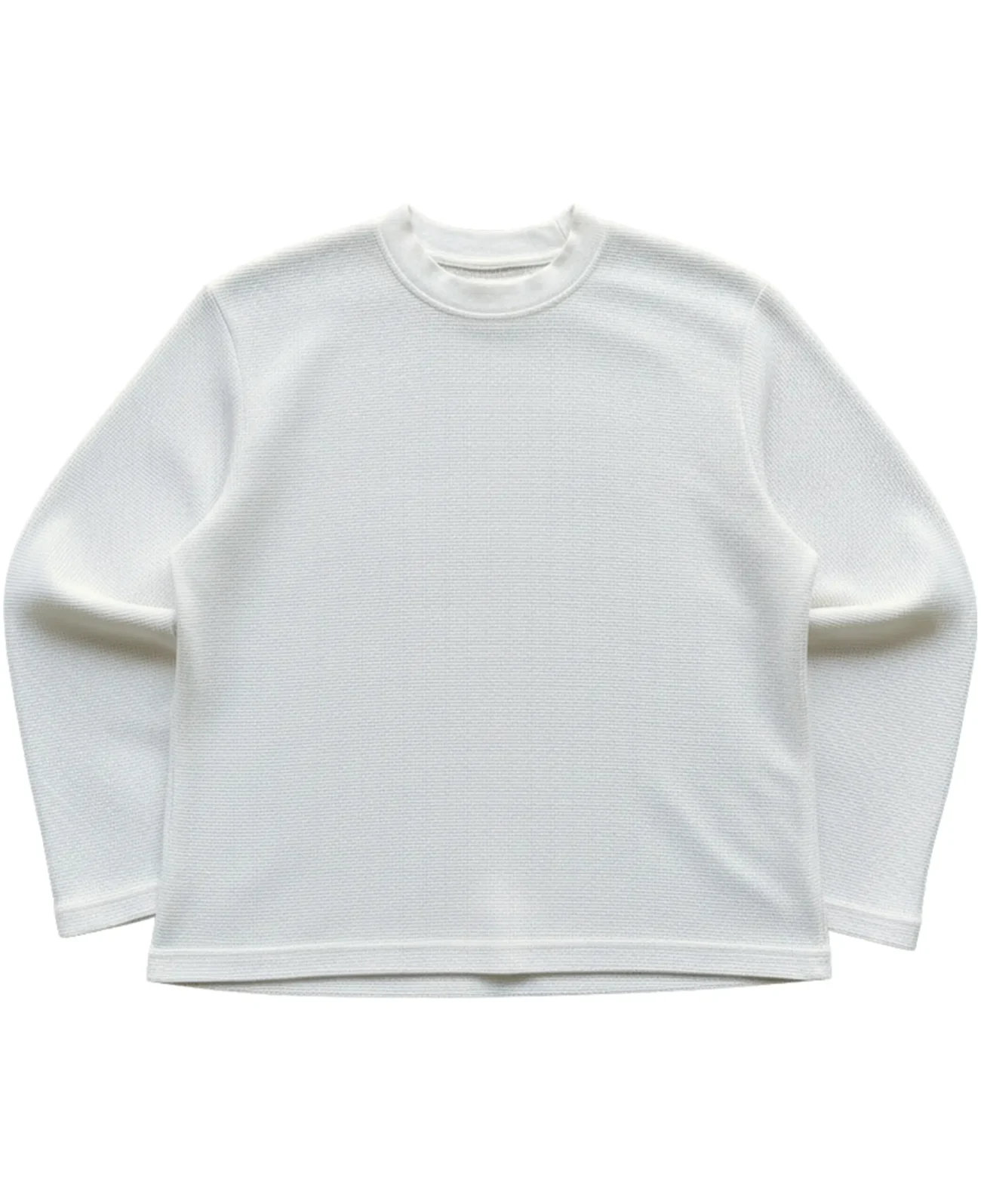 Off-White Waffle Knit Oversized Full Sleeve Tshirt
